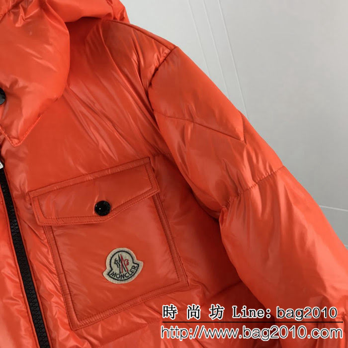 MONCLER蒙口 18冬季新款 亮橘色 輕便保暖 男款羽絨服 ydi1518